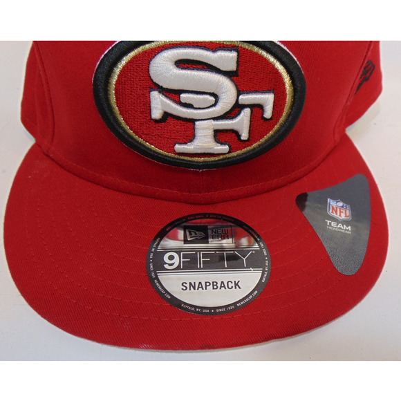 New Era San Francisco 49ers Red SnapBack Hat Side One Size NFL Team 9Fifty 950 - Picture 3 of 11